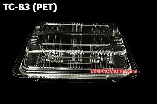 TCB3 PET กล่องเค้กพลาสติกTC-B3 กล่องพลาสติกใส กล่องใส กล่องขนม ใส่ของว่าง