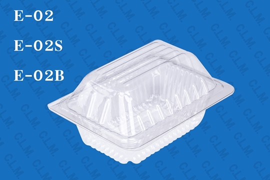 E02 กล่องเค้กพลาสติกE-02 กล่องพลาสติกใส กล่องใส กล่องขนม ใส่ของว่าง